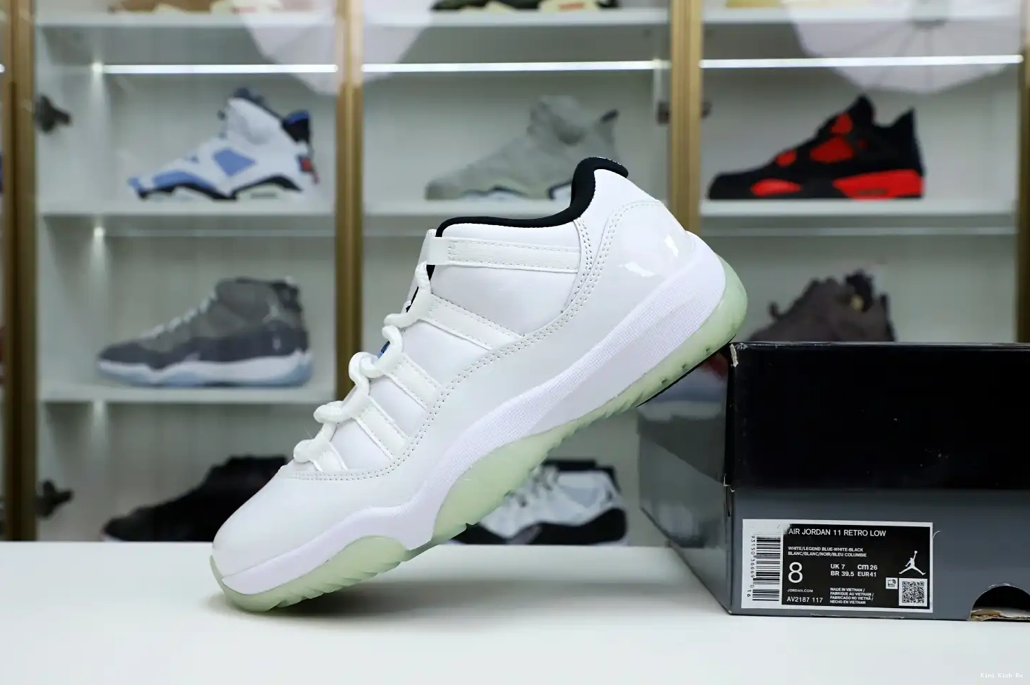 AIR BLUE RETRO Kimikick LEGEND LOW 11 JORDAN 0812